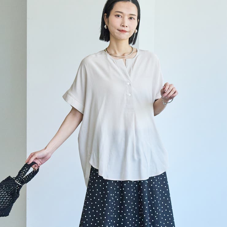 接触冷感ドルマンスキッパーブラウス | coen【women】 | 詳細画像36