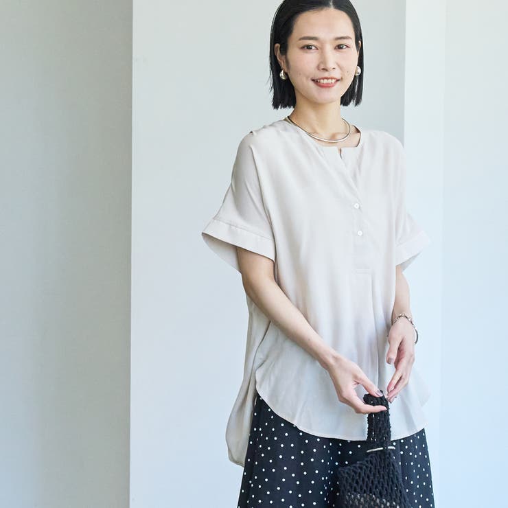 接触冷感ドルマンスキッパーブラウス | coen【women】 | 詳細画像37