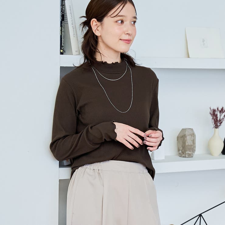 MD.BROWN | 【定番 / 新色追加】メロータートルネックロンT | coen【women】