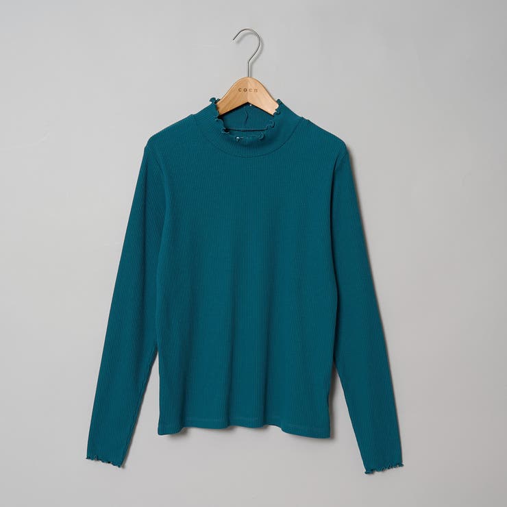 TURQUOISE | 【定番/再入荷/新色登場】メロータートルネックロンT | coen【women】