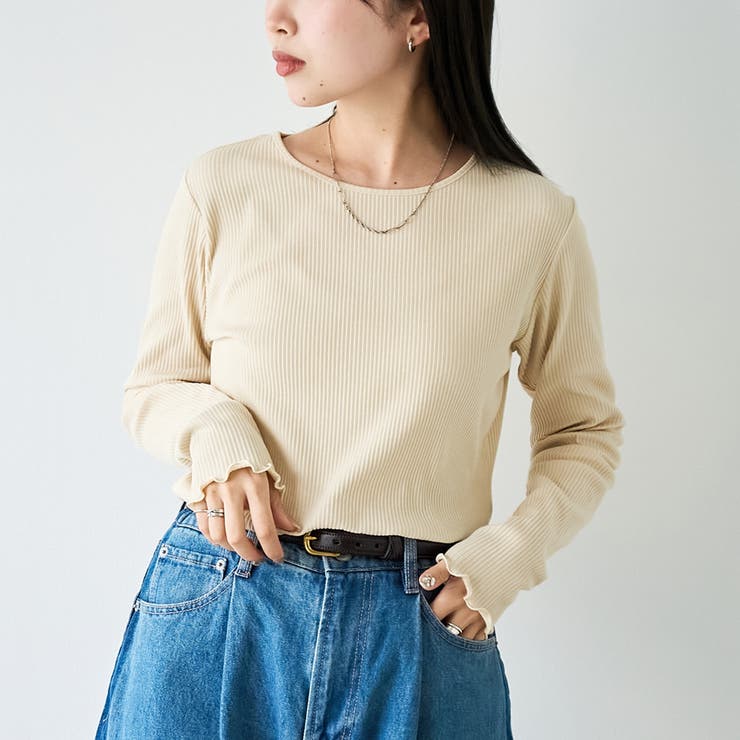 【定番 / 新色追加】メロークルーネックロンT | coen【women】 | 詳細画像13 