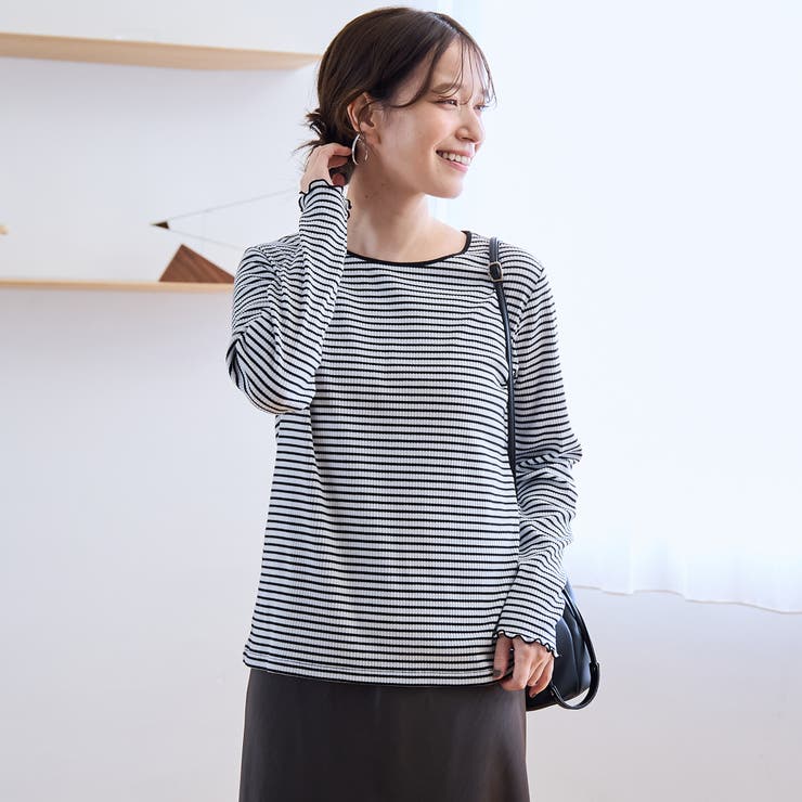 【定番 / 新色追加】メロークルーネックロンT | coen【women】 | 詳細画像16 