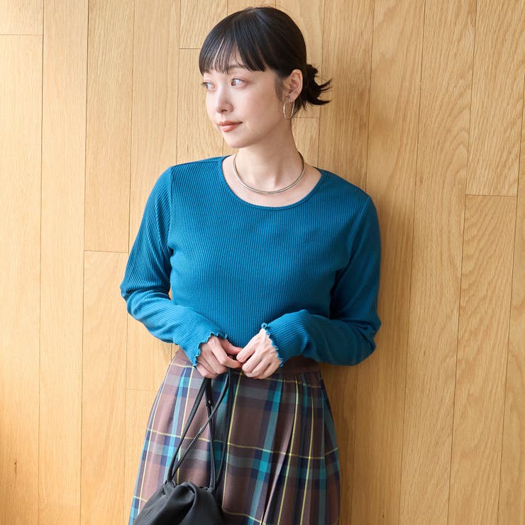 TURQUOISE | 【定番/再入荷/新色登場】メロークルーネックロンT | coen【women】