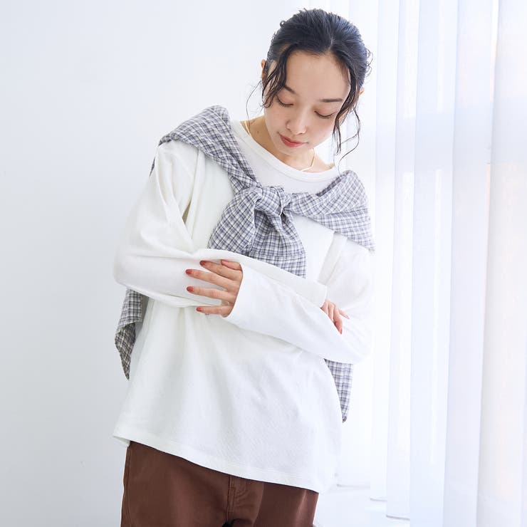 【Feel Soft / フィールソフト】接結 ロングスリーブTシャツ | coen【women】 | 詳細画像5 