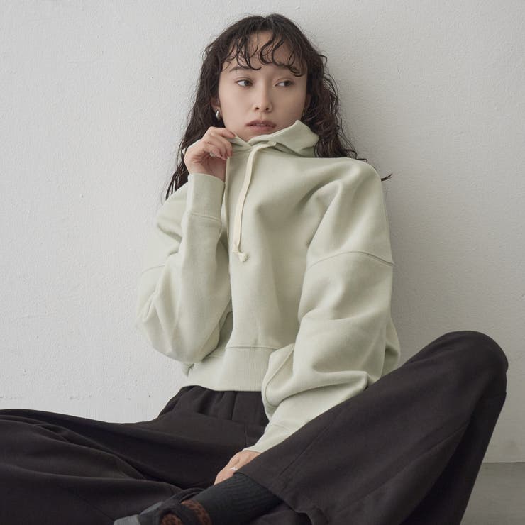 NATURAL | 【Feel Soft / フィールソフト】ショート丈 両面微起毛裏毛フーディ | coen【women】