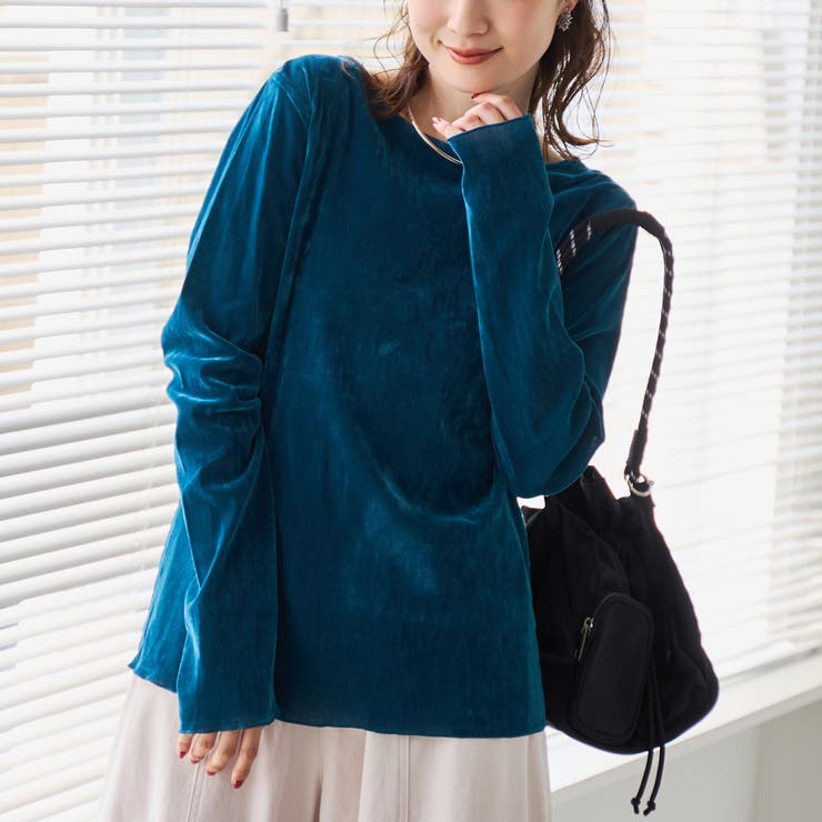 TURQUOISE | シアーベロアロンT | coen【women】