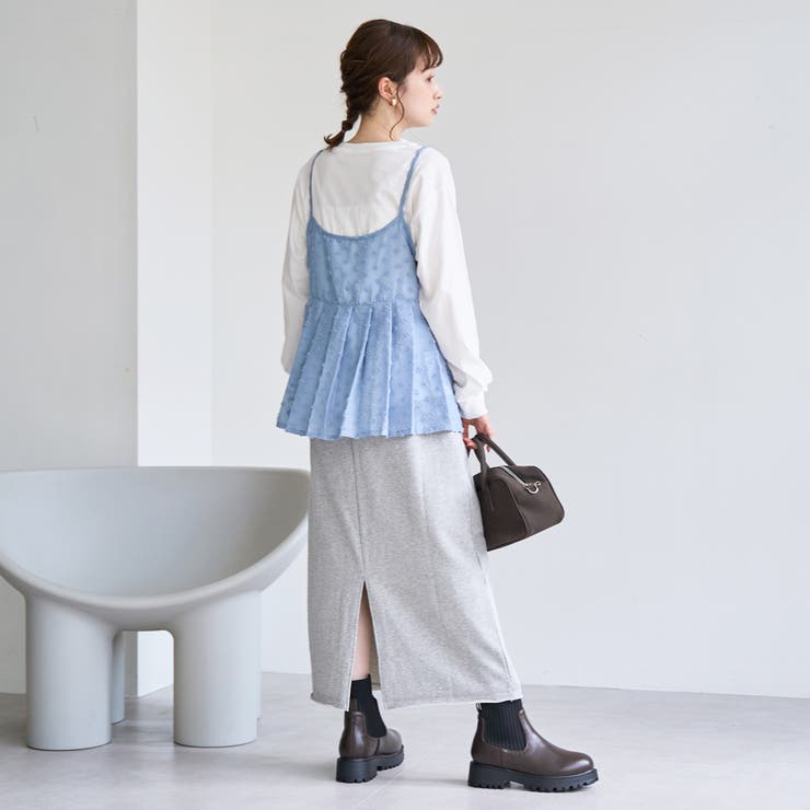 【セットアイテム】ドビーシフォンキャミソール セットロゴロンT | coen【women】 | 詳細画像20 