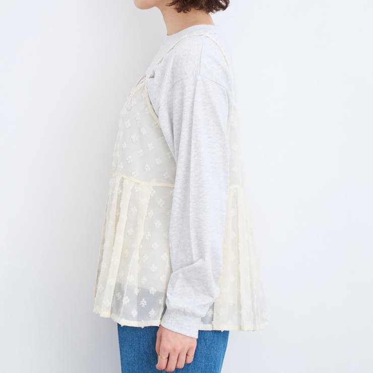 【セットアイテム】ドビーシフォンキャミソール セットロゴロンT | coen【women】 | 詳細画像22 