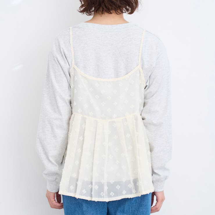 【セットアイテム】ドビーシフォンキャミソール セットロゴロンT | coen【women】 | 詳細画像23 