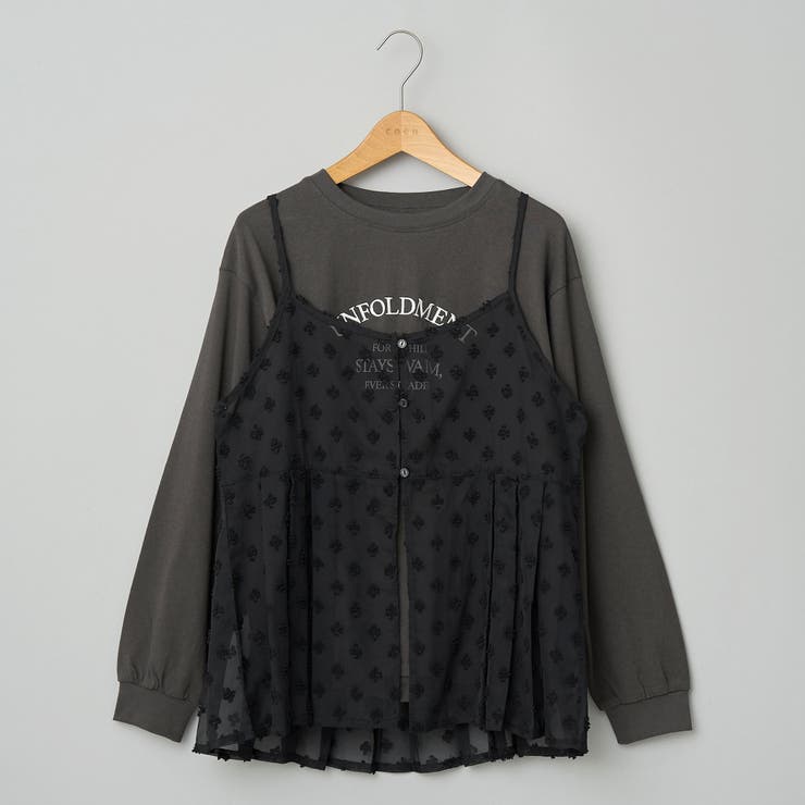 【セットアイテム】ドビーシフォンキャミソール セットロゴロンT | coen【women】 | 詳細画像29 