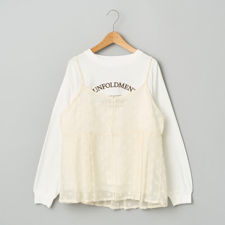 【セットアイテム】ドビーシフォンキャミソール セットロゴロンT | coen【women】 | 詳細画像37 