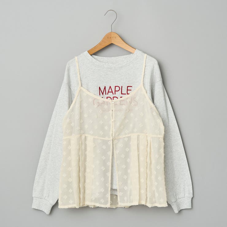 【セットアイテム】ドビーシフォンキャミソール セットロゴロンT | coen【women】 | 詳細画像42 