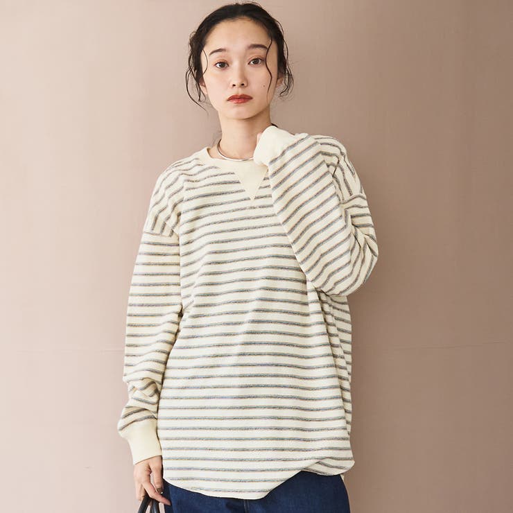 カワリ天竺ロングスリーブTシャツ | coen【women】 | 詳細画像1 