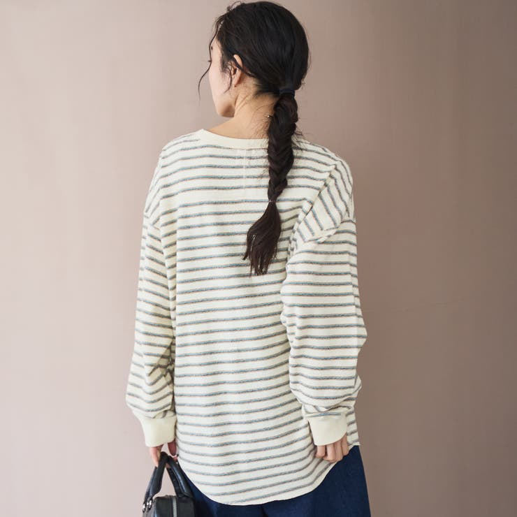 カワリ天竺ロングスリーブTシャツ | coen【women】 | 詳細画像8 