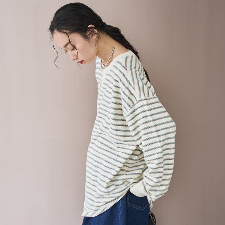 カワリ天竺ロングスリーブTシャツ | coen【women】 | 詳細画像9 