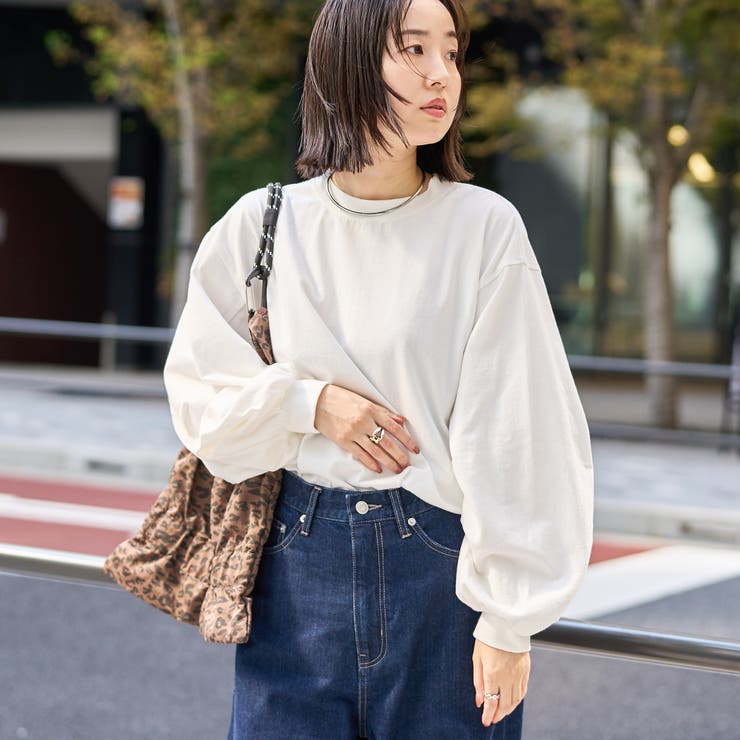 【再入荷・新色登場】USAコットンボリュームスリーブロンTEE | coen【women】 | 詳細画像3 