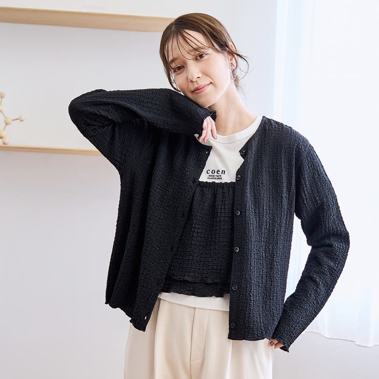 【セットアイテム】ポコポコキャミカーディガン マルチWAYセット | coen【women】 | 詳細画像2 