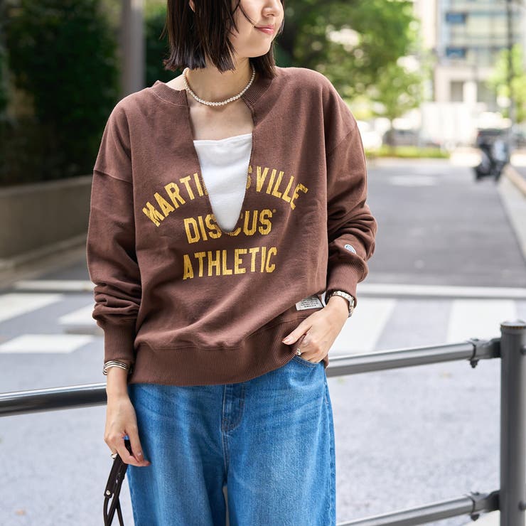 【WEB限定・DISCUS（ディスカス） 】スキッパーUネック裏毛スウェット | coen【women】 | 詳細画像15 
