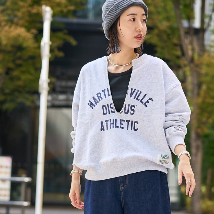 NATURAL | 【WEB限定・DISCUS（ディスカス） 】スキッパーUネック裏毛スウェット | coen【women】