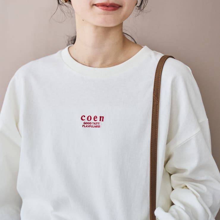 COEN（コーエン）ロゴ刺繍UNI ロンT | coen【women】 | 詳細画像18 