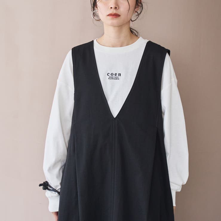 COEN（コーエン）ロゴ刺繍UNI ロンT | coen【women】 | 詳細画像2 