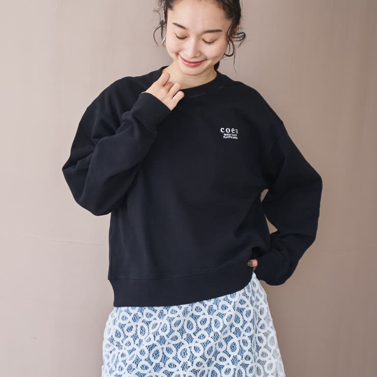 【新色登場】COEN（コーエン）ロゴ刺繍 C/N裏毛スウェット | coen【women】 | 詳細画像34 