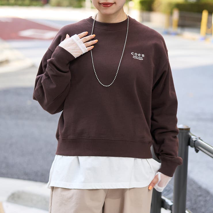 【新色登場】COEN（コーエン）ロゴ刺繍 C/N裏毛スウェット | coen【women】 | 詳細画像42 
