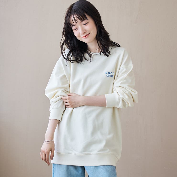 【新色登場】COEN（コーエン）ロゴ刺繍 C/N裏毛スウェット | coen【women】 | 詳細画像5 