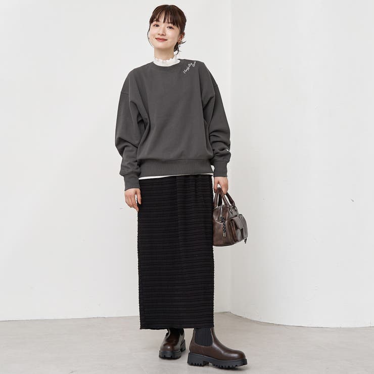 ハートモチーフ裏毛プルオーバー | coen【women】 | 詳細画像15 