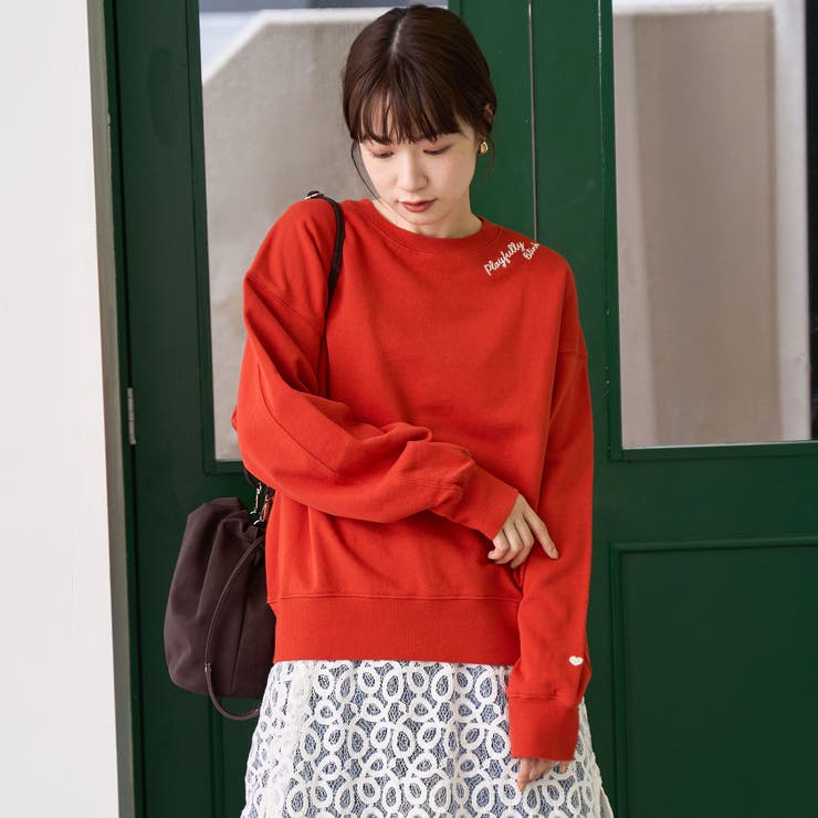 ハートモチーフ裏毛プルオーバー | coen【women】 | 詳細画像26 