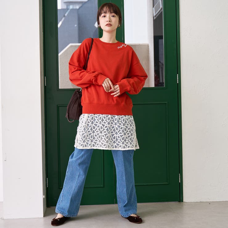 ハートモチーフ裏毛プルオーバー | coen【women】 | 詳細画像29 