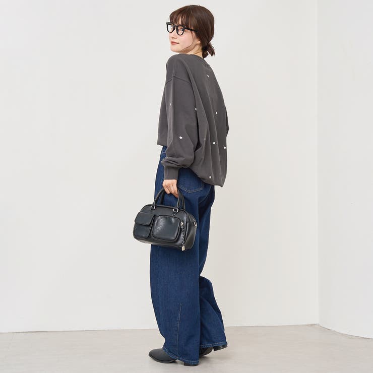 ハート刺繍裏毛スウェットプルオーバー | coen【women】 | 詳細画像13 