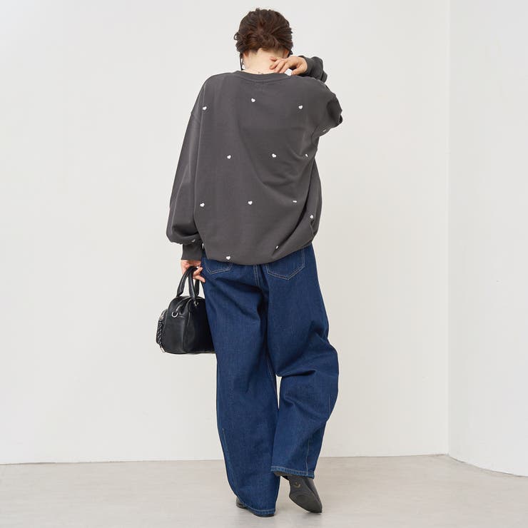 ハート刺繍裏毛スウェットプルオーバー | coen【women】 | 詳細画像14 