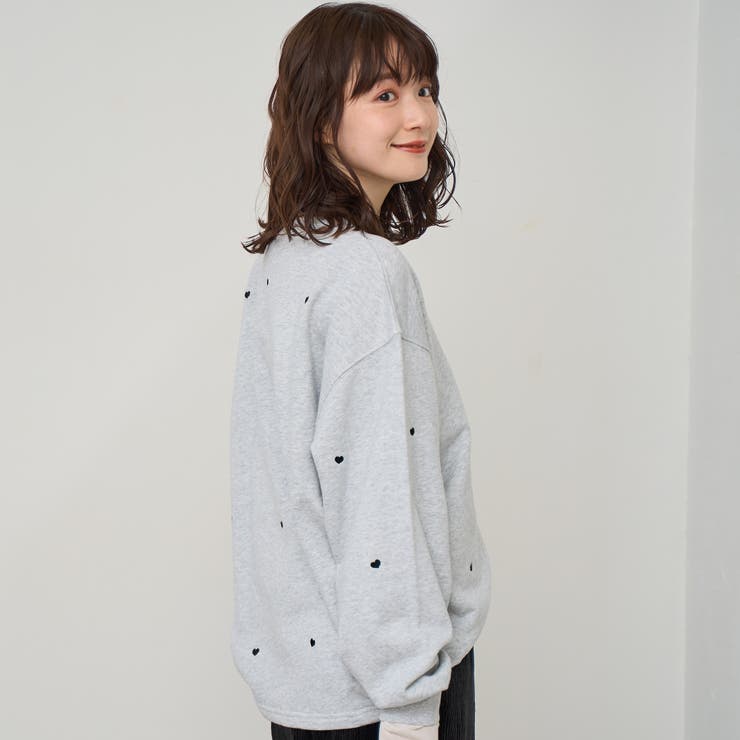 ハート刺繍裏毛スウェットプルオーバー | coen【women】 | 詳細画像16 