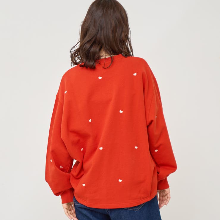 ハート刺繍裏毛スウェットプルオーバー | coen【women】 | 詳細画像23 