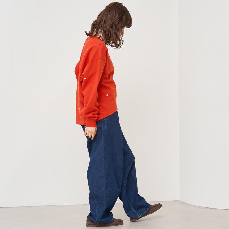 ハート刺繍裏毛スウェットプルオーバー | coen【women】 | 詳細画像26 