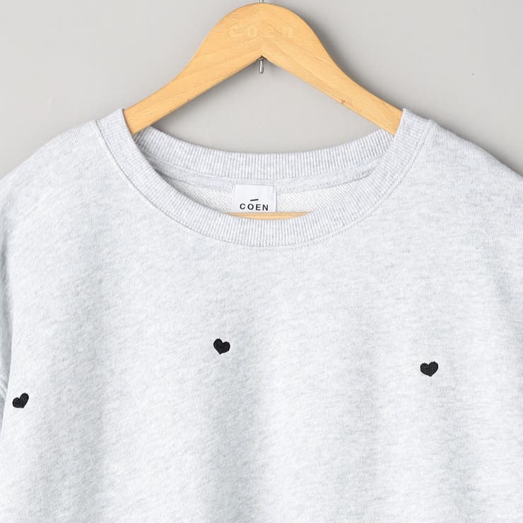 ハート刺繍裏毛スウェットプルオーバー | coen【women】 | 詳細画像30 