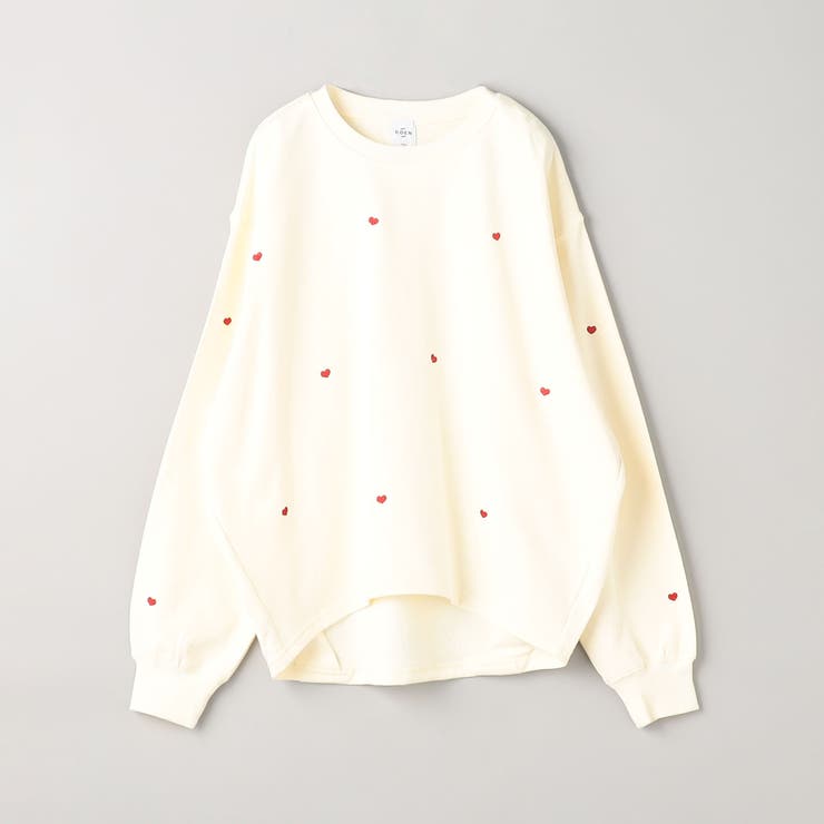 ハート刺繍裏毛スウェットプルオーバー | coen【women】 | 詳細画像34 
