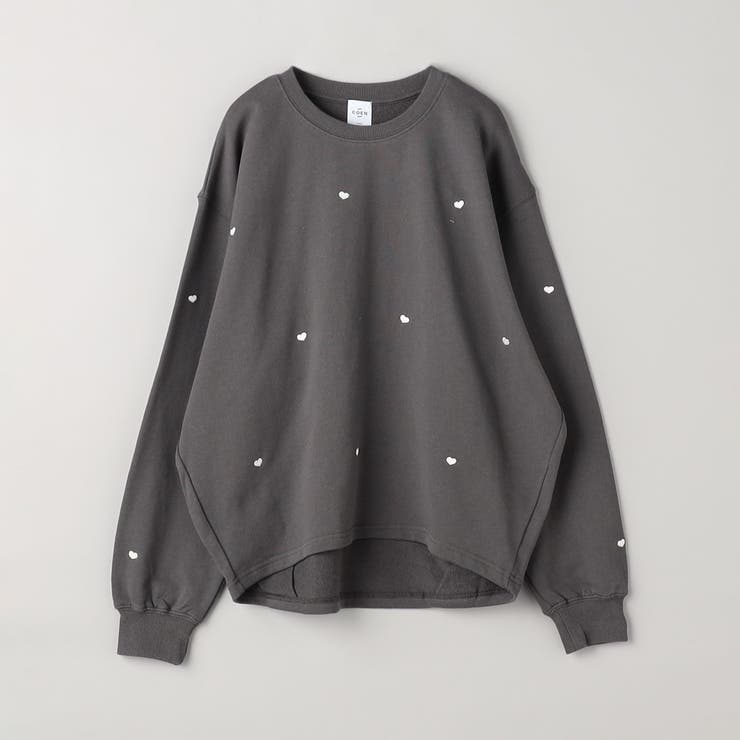 ハート刺繍裏毛スウェットプルオーバー | coen【women】 | 詳細画像36 