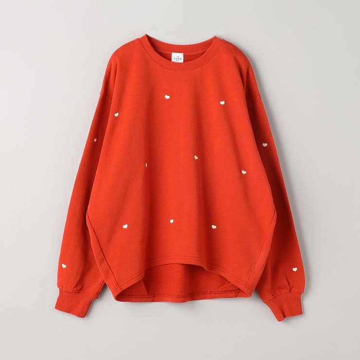 ハート刺繍裏毛スウェットプルオーバー | coen【women】 | 詳細画像38 