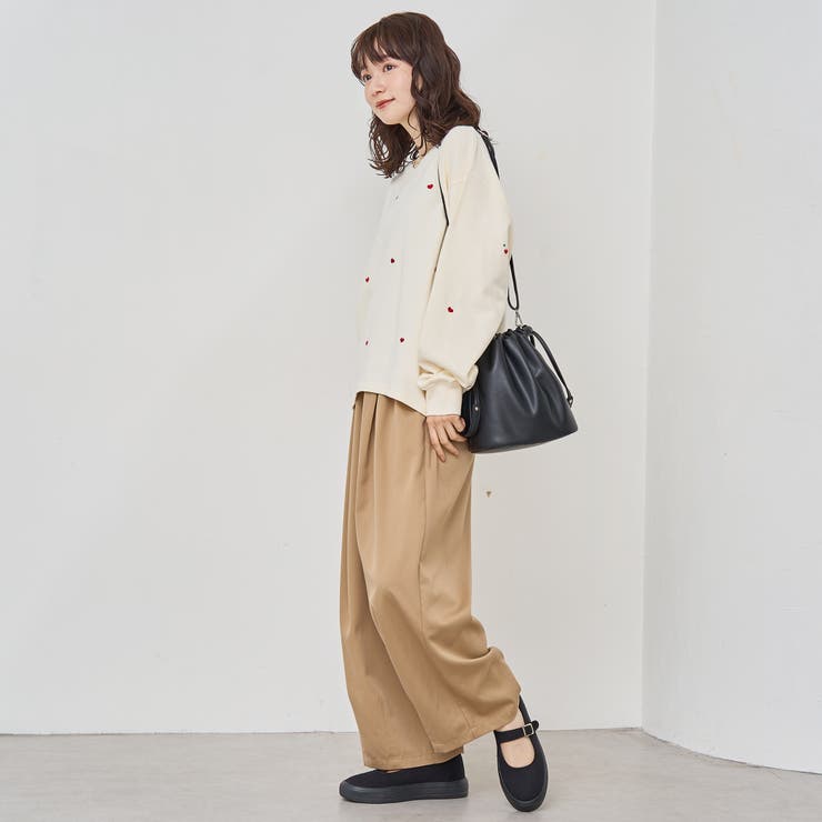 ハート刺繍裏毛スウェットプルオーバー | coen【women】 | 詳細画像7 