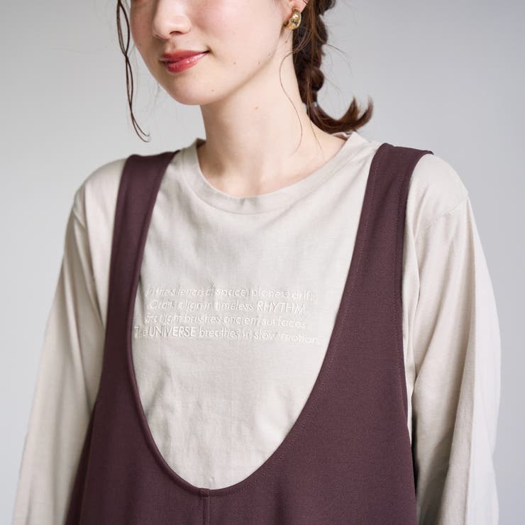 BEIGE | ロゴアソート長袖Tシャツ | coen【women】