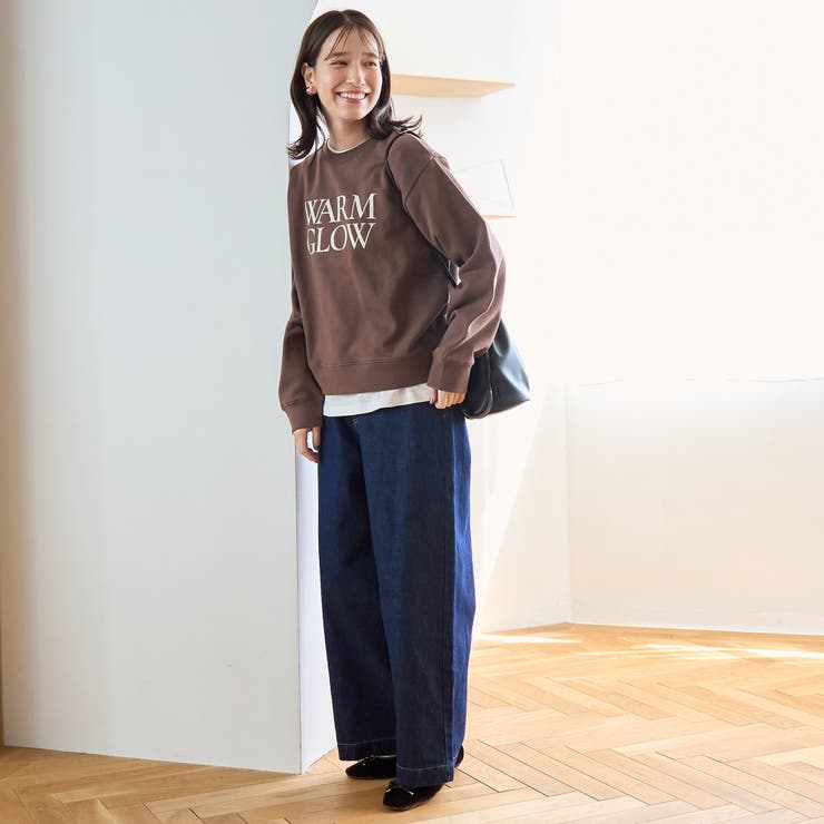 フロッキーロゴプリント裏毛スウェット | coen【women】 | 詳細画像16 