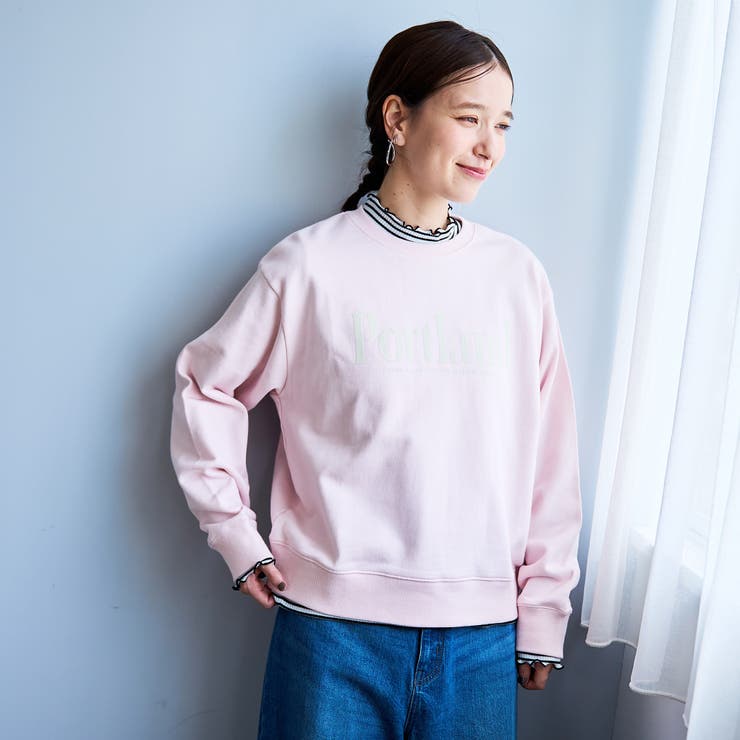 フロッキーロゴプリント裏毛スウェット | coen【women】 | 詳細画像19 