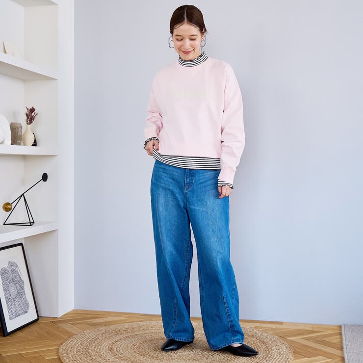 フロッキーロゴプリント裏毛スウェット | coen【women】 | 詳細画像23 