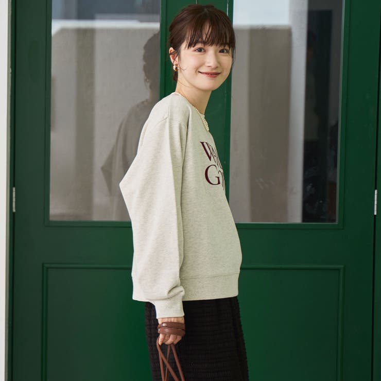 フロッキーロゴプリント裏毛スウェット | coen【women】 | 詳細画像6 