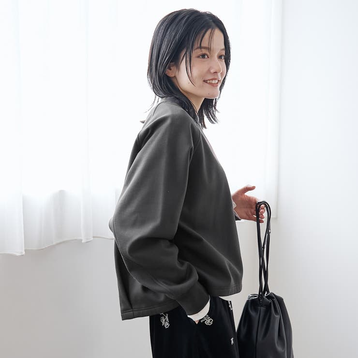 【REVERSE WARM】あったかクルーネックプルオーバー スウェット | coen【women】 | 詳細画像10 