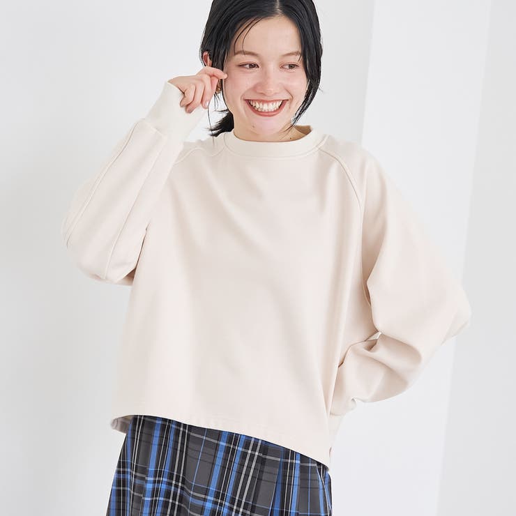 NATURAL | 【REVERSE WARM】あったかクルーネックプルオーバー スウェット | coen【women】