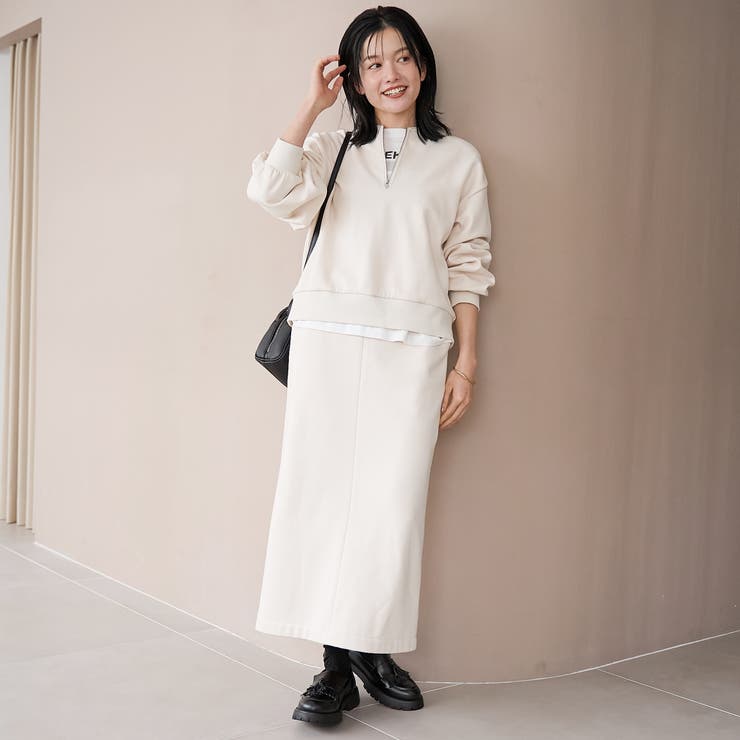 【REVERSE WARM】あったかハーフジッププルオーバー スウェット | coen【women】 | 詳細画像20 