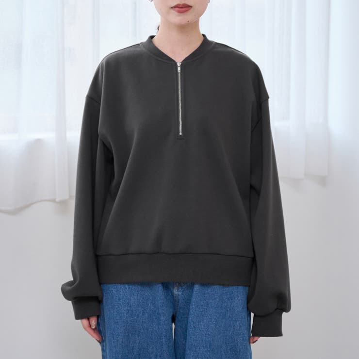 【REVERSE WARM】あったかハーフジッププルオーバー スウェット | coen【women】 | 詳細画像30 